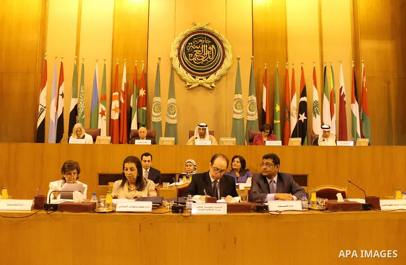 Arab Ministers of Media attend a meeting at the Arab League headquarters in Cairo, Egypt, on May 25, 2016. Photo by Stranger
