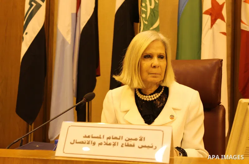 Arab Ministers of Media attend a meeting at the Arab League headquarters in Cairo, Egypt, on May 25, 2016. Photo by Stranger