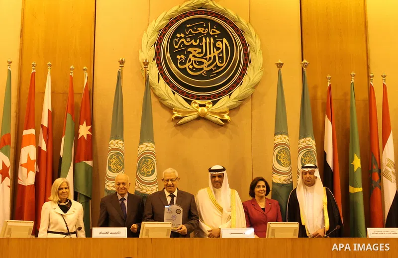 Arab Ministers of Media attend a meeting at the Arab League headquarters in Cairo, Egypt, on May 25, 2016. Photo by Stranger