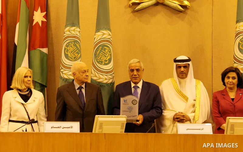 Arab Ministers of Media attend a meeting at the Arab League headquarters in Cairo, Egypt, on May 25, 2016. Photo by Stranger