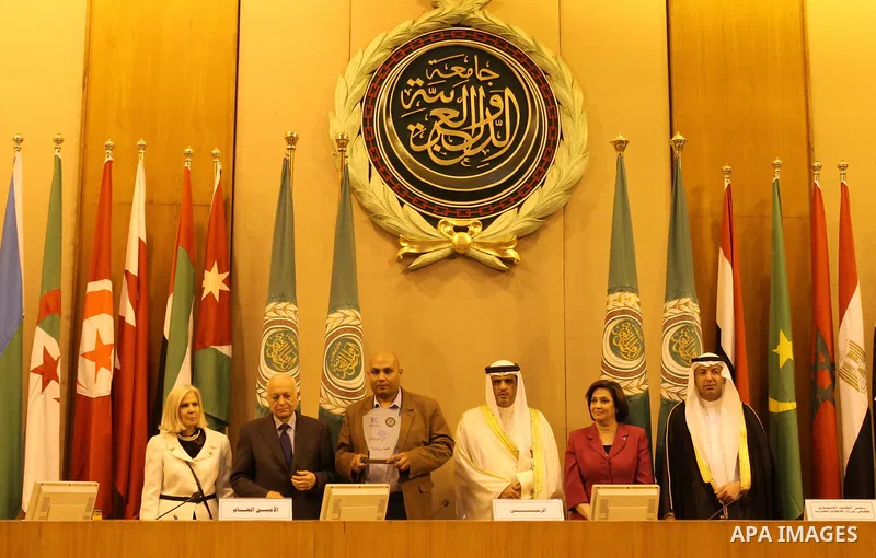 Arab Ministers of Media attend a meeting at the Arab League headquarters in Cairo, Egypt, on May 25, 2016. Photo by Stranger