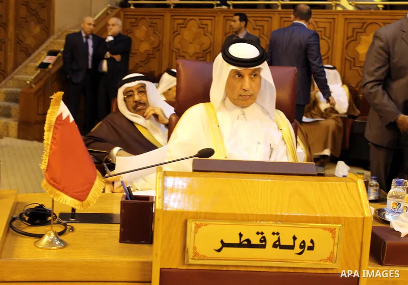 Arab Foreign Ministers attend a meeting to discuss a French peace initiative in Cairo on May 28, 2016. Photo by Egyptian President Office