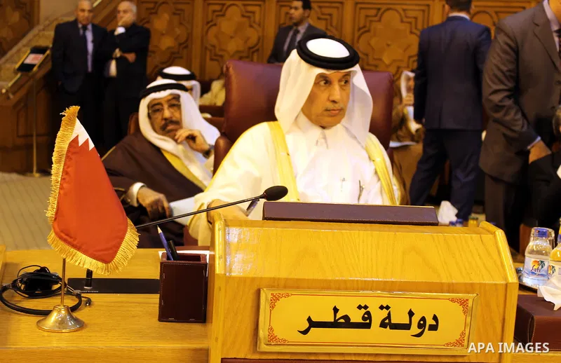 Arab Foreign Ministers attend a meeting to discuss a French peace initiative in Cairo on May 28, 2016. Photo by Egyptian President Office
