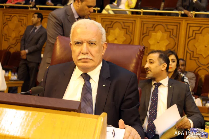 Arab Foreign Ministers attend a meeting to discuss a French peace initiative in Cairo on May 28, 2016. Photo by Egyptian President Office