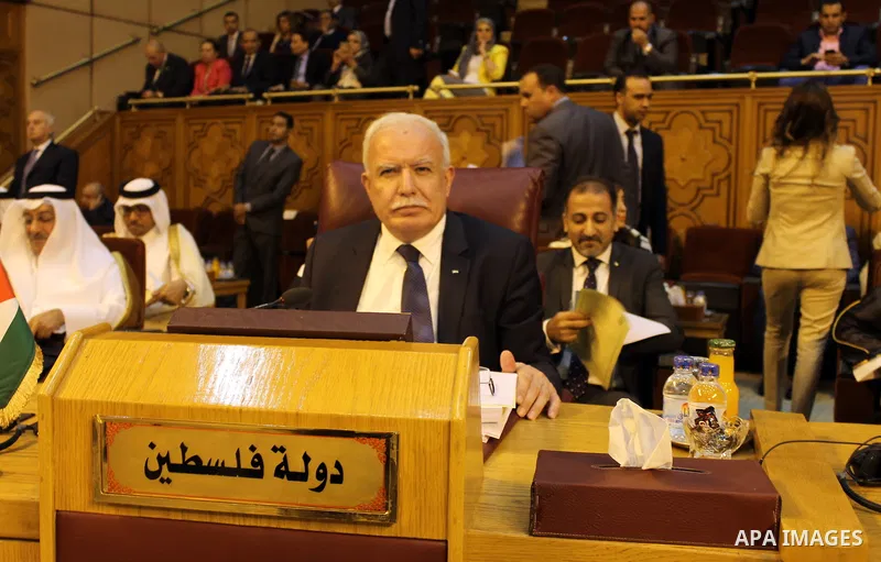 Arab Foreign Ministers attend a meeting to discuss a French peace initiative in Cairo on May 28, 2016. Photo by Egyptian President Office