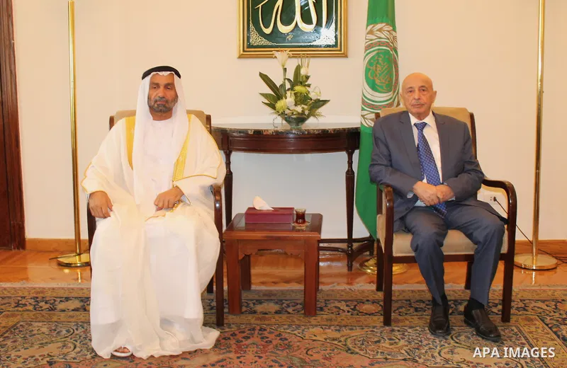 Heads of parliament for Arab countries attend a meeting at the Arab League's headquarters in the Egyptian capital, Cairo, on May 31, 2016. Photo by Stringer