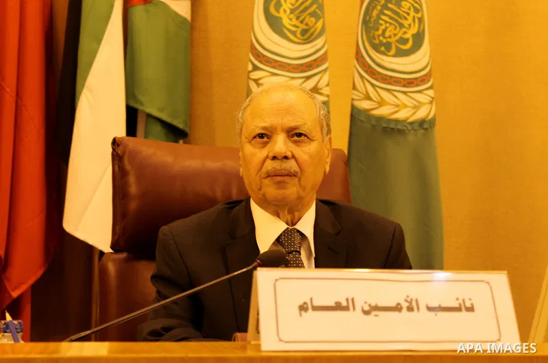 Heads of parliament for Arab countries attend a meeting at the Arab League's headquarters in the Egyptian capital, Cairo, on May 31, 2016. Photo by Stringer