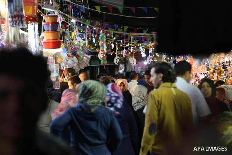 A Palestinian vendor displays traditional lanterns known in Arabic as "Fanous" sold during the Muslim holy month of Ramadan at a market in Gaza city, on June 5, 2016 as the faithful prepare to start fasting. More than 1....
