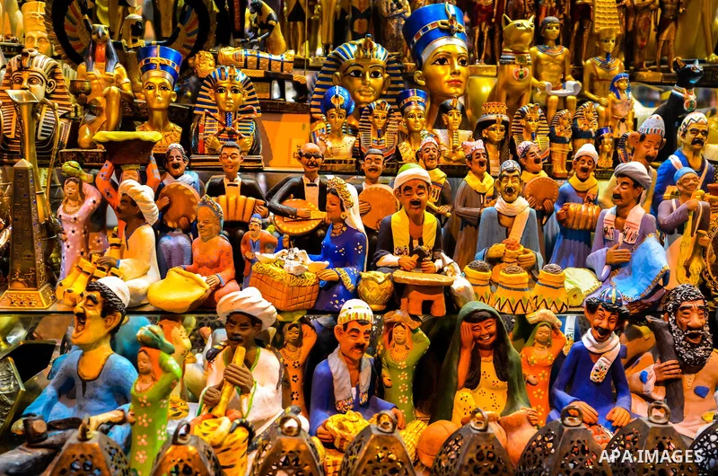 Toys displayed at market during the holy fasting month of Ramadan in the old Islamic area of Cairo, Egypt, on June 10, 2016. Ramadan is sacred to Muslims because it is during that month that tradition says the Koran was...
