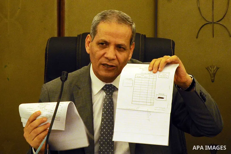 Egyptian Minister of Education, al-Hilali Sherbini speaks during a press conference in Cairo, Egypt, on June 11, 2016. Photo by Stranger