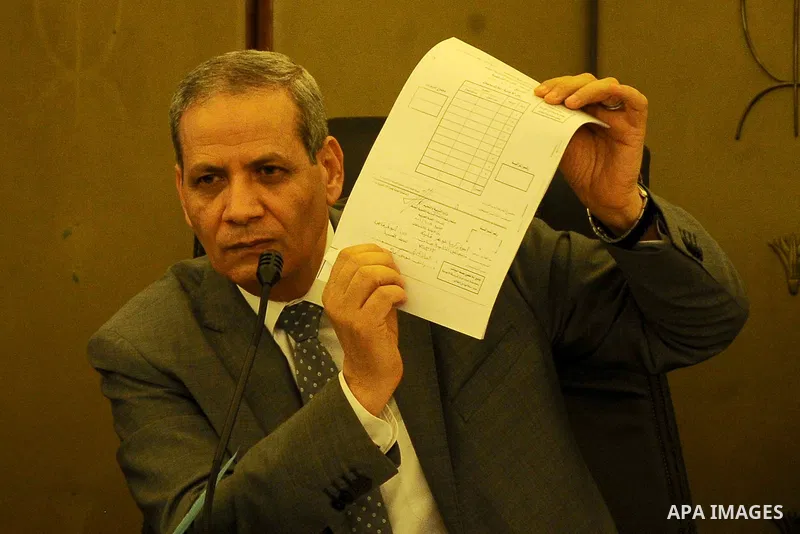 Egyptian Minister of Education, al-Hilali Sherbini speaks during a press conference in Cairo, Egypt, on June 11, 2016. Photo by Stranger