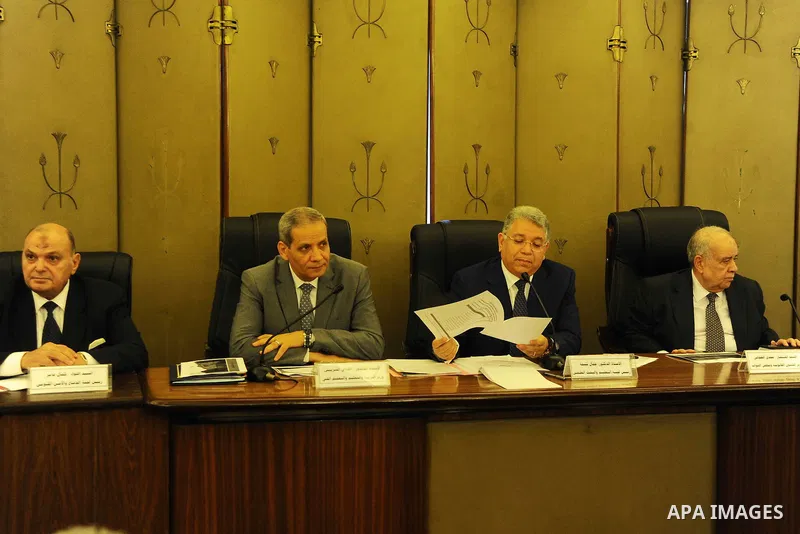 Egyptian Minister of Education, al-Hilali Sherbini speaks during a press conference in Cairo, Egypt, on June 11, 2016. Photo by Stranger
