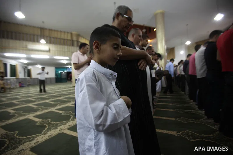 Palestinian Muslim worshipers perform "Taraweeh", nightly prayer of the month of Ramadan, in the West bank city of Nablus, on June 17, 2016. Ramadan is sacred to Muslims because it is during that month that tradition say...