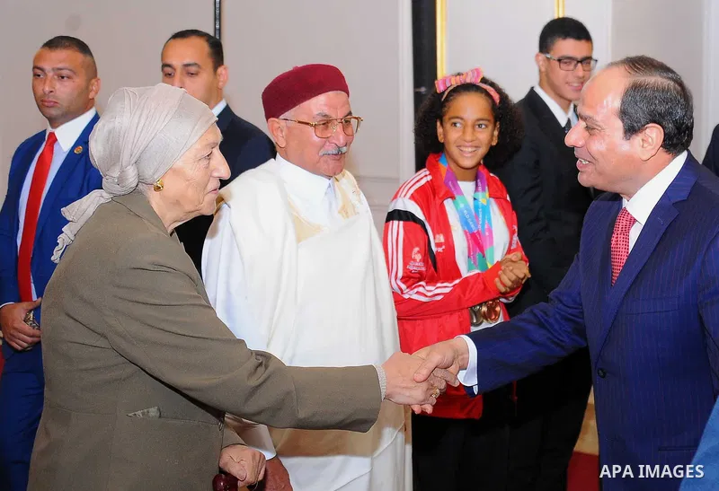 Egyptian President Abdel-Fattah al-Sisi takes part in the Egyptian family breakfast, during the Muslim holy month of Ramadan, in Cairo, on June 29, 2016. Photo by Egyptian President Office