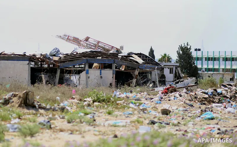 A general view show the houses, which was damaged during the 50-day Israeli war on Gaza Strip last summer, in Shejaiya neighborhood in Gaza city July 9, 2016. July 8th marks the two-year anniversary of the war between Is...