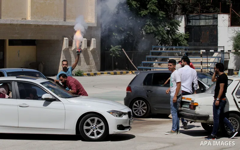 Palestinian high school students celebrate after heard their results of final exams known as "Tawjihi", in the West Bank city of Nablus on July 11, 2016. Photo by Nedal Eshtayah