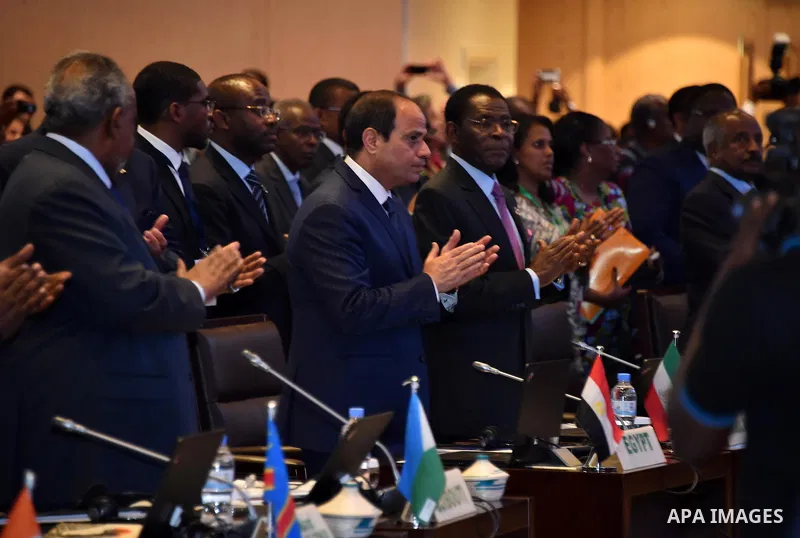 Egyptian President Abdel Fattah al-Sisi Participate in the African summit meetings, in in Kigali, Rwanda, on July 17, 2016. Photo by Egyptian President Office
