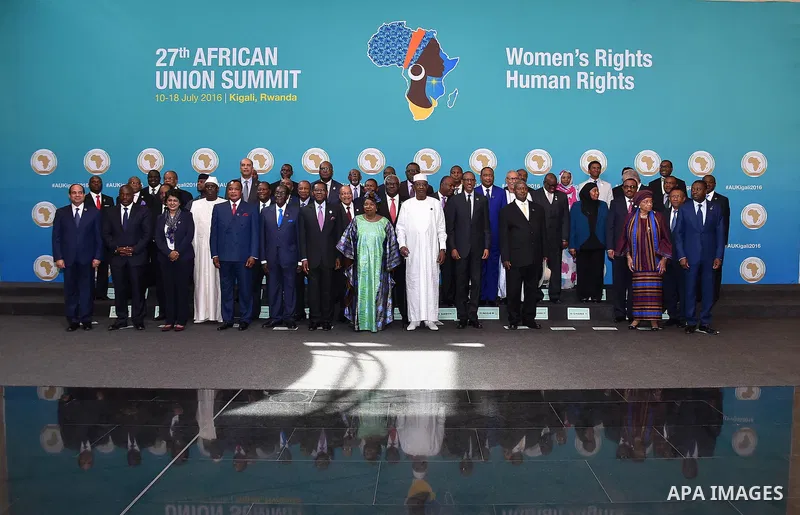 Egyptian President Abdel Fattah al-Sisi Participate in the African summit meetings, in in Kigali, Rwanda, on July 17, 2016. Photo by Egyptian President Office