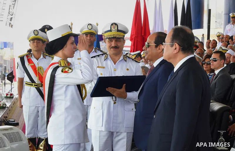 Egyptian President Abdel Fattah al-Sisi attends a graduation ceremony of the police officers academy in Cairo, Egypt July 19, 2016. Photo by Egyptian President Office