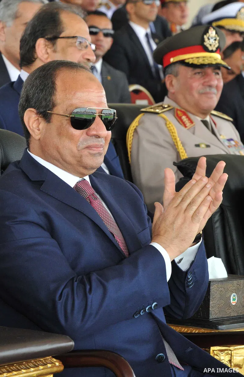 Egyptian President Abdel Fattah al-Sisi attends a graduation ceremony of the police officers academy in Cairo, Egypt July 19, 2016. Photo by Egyptian President Office