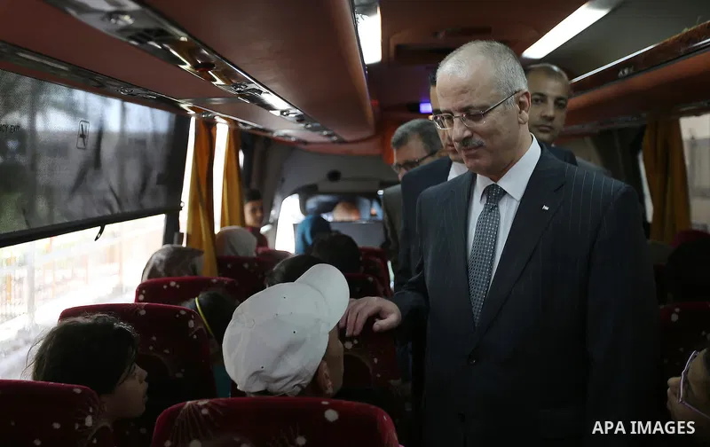Palestinian Prime Minister, Rami Hamadallah, during his tour of Karama border crossing in the West Bank city of Jericho, on July 21, 2016. Photo by Prime Minister Office