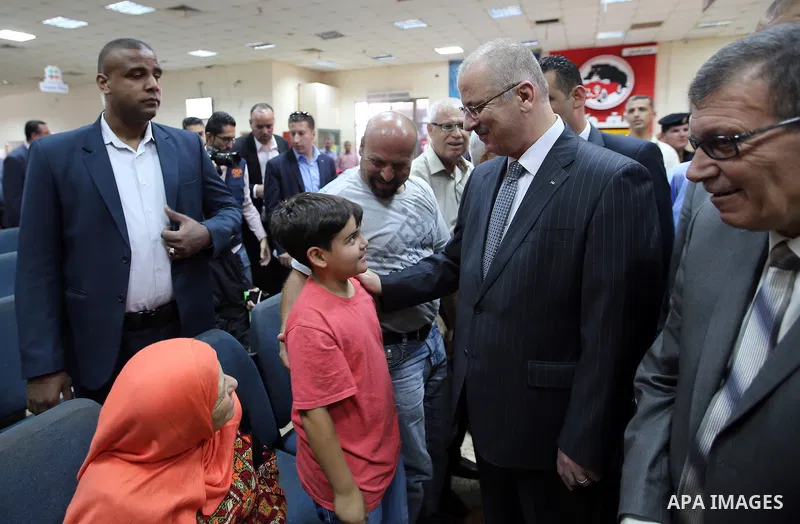 Palestinian Prime Minister, Rami Hamadallah, during his tour of Karama border crossing in the West Bank city of Jericho, on July 21, 2016. Photo by Prime Minister Office