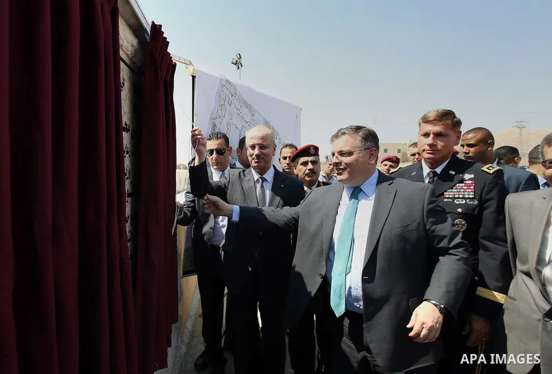 Palestinian Prime Minister, Rami Hamadallah, Inaugurates buildings and facilities of the Central Training Institute for Security Forces, during his tour in the West Bank city of Jericho, on July 21, 2016. Photo by Prime...