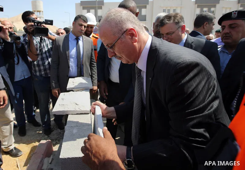 Palestinian Prime Minister, Rami Hamadallah, Inaugurates buildings and facilities of the Central Training Institute for Security Forces, during his tour in the West Bank city of Jericho, on July 21, 2016. Photo by Prime...