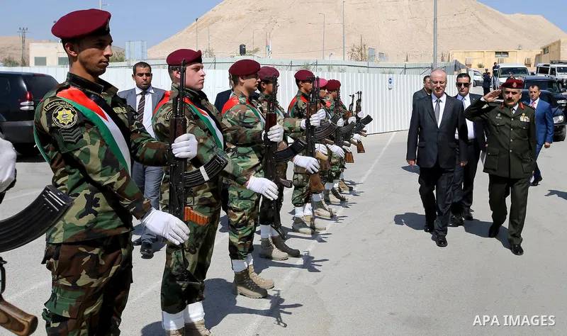 Palestinian Prime Minister, Rami Hamadallah, Inaugurates buildings and facilities of the Central Training Institute for Security Forces, during his tour in the West Bank city of Jericho, on July 21, 2016. Photo by Prime...