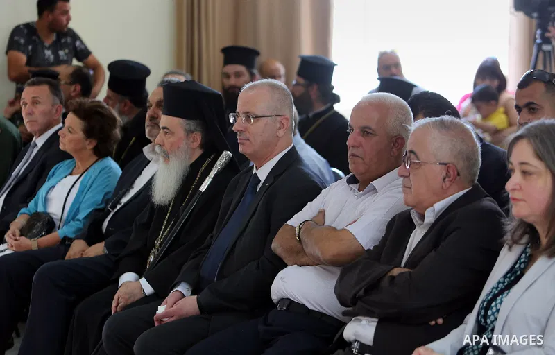 Palestinian Prime Minister, Rami Hamadallah, Inaugurates Construction work in Beit Jala Cooperative housing project, in the West Bank city of Beit Jala, on July 24, 2016. Photo by Prime Minister Office