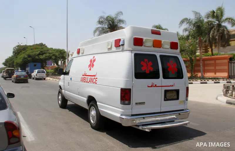 An ambulance transporting the body of nobel prize-winning Egyptian-American chemist Ahmed Zewail, leaves Cairo airport after his corpse arrived in Egypt on August 6, 2016 for his funeral. Zewail, who served as a science...