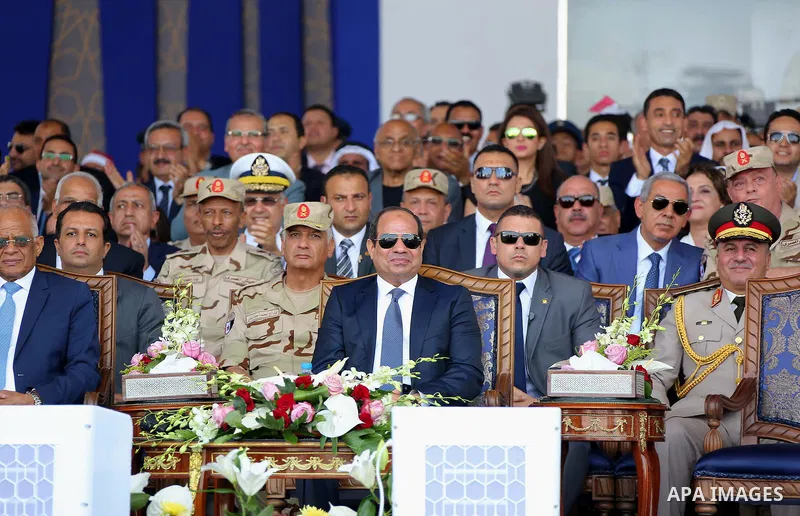 Egyptian President Abdel Fattah al-Sisi attends during the first anniversary of launching the New Suez Canal and the 60th anniversary of nationalizing the Suez Canal in Ismailia, Egypt August 6, 2016. Photo by Egyptian P...