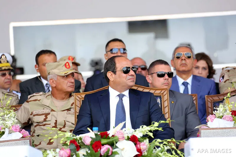Egyptian President Abdel Fattah al-Sisi attends during the first anniversary of launching the New Suez Canal and the 60th anniversary of nationalizing the Suez Canal in Ismailia, Egypt August 6, 2016. Photo by Egyptian P...