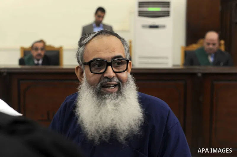 Egypt's Salafi leader and former presidential candidate Hazem Salah Abu Ismail attends his trial and 17 other defendants over charges of imposing Blockade on Nasr City Court in Cairo, on Aug. 7, 2016. Photo by Amr Sayed