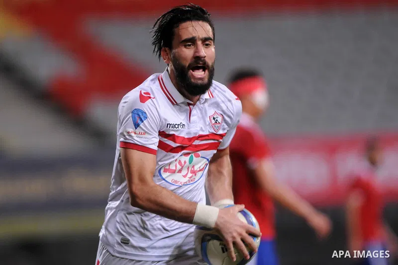 Al-Zamalek players and Al Ahli players compete during final match of Egypt Cup in Borg El-Arab Stadium near Alexandria, Egypt, Aug 8,2016. Photo by Stringer