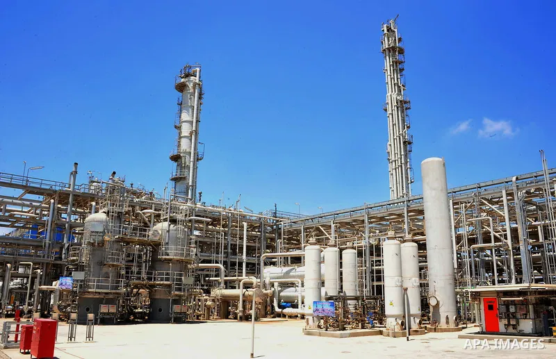 Egyptian President Abdel Fattah al-Sisi (not seen)atteds the opening of the petrochemical complex in Alexandria, Egypt, on August 13, 2016. Photo by Egyptian President Office