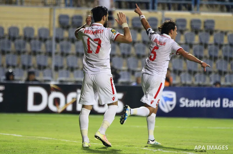 Al-Zamalek players v Nigeria's Enyimba compete during the Confederation of African Football (CAF) Champions League match at Petro Sport stadium in Cairo, August 15, 2016. Photo by Stringer