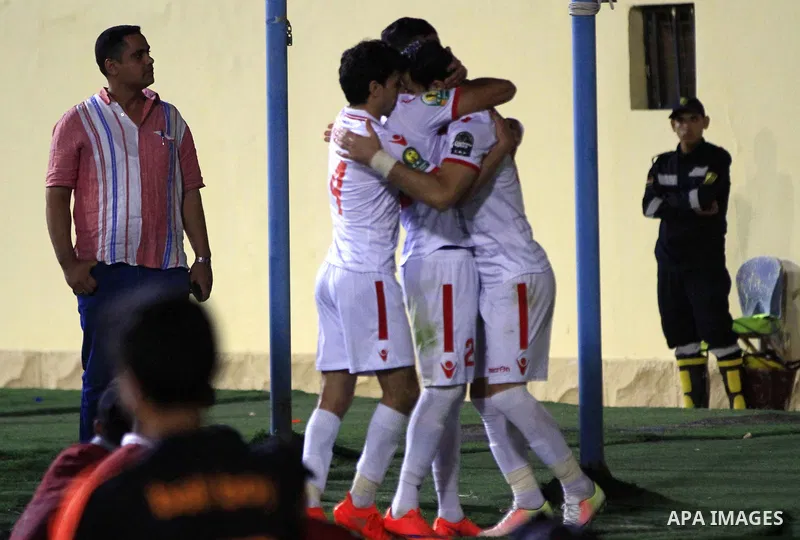 Al-Zamalek players v Nigeria's Enyimba compete during the Confederation of African Football (CAF) Champions League match at Petro Sport stadium in Cairo, August 15, 2016. Photo by Stringer