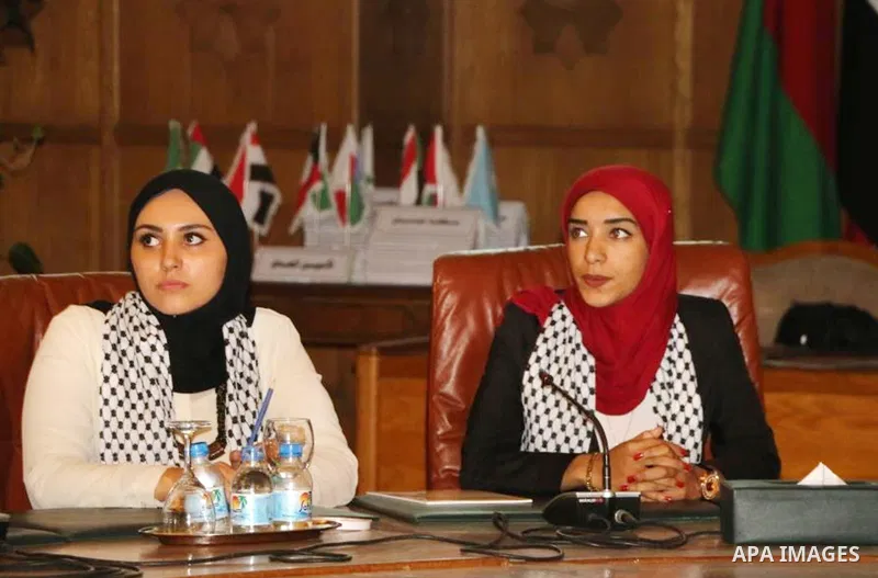 Representatives of the member states of the League of Arab States attend the meeting to mark the 47th anniversary of the burning of Al-Aqsa Mosque, at the Arab League headquarters, in Cairo, Egypt, on Aug. 21, 2016. Phot...