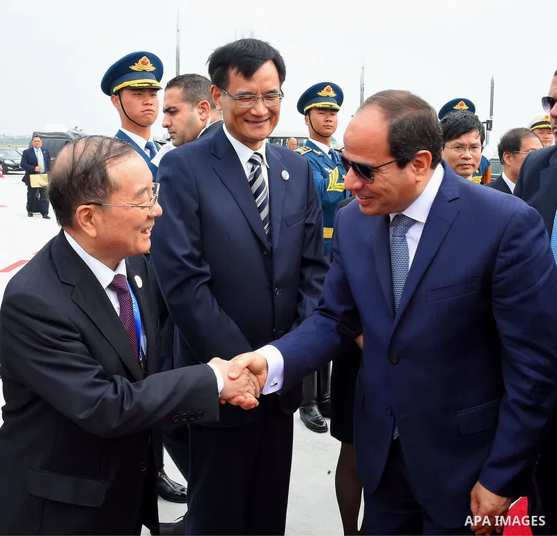 Egyptian President Abdel Fattah al-Sisi leaves after he attends the G20 Summit in Hangzhou on September 6, 2016. G20 leaders confront a sluggish global economy and the winds of populism as they open annual talks, but the...