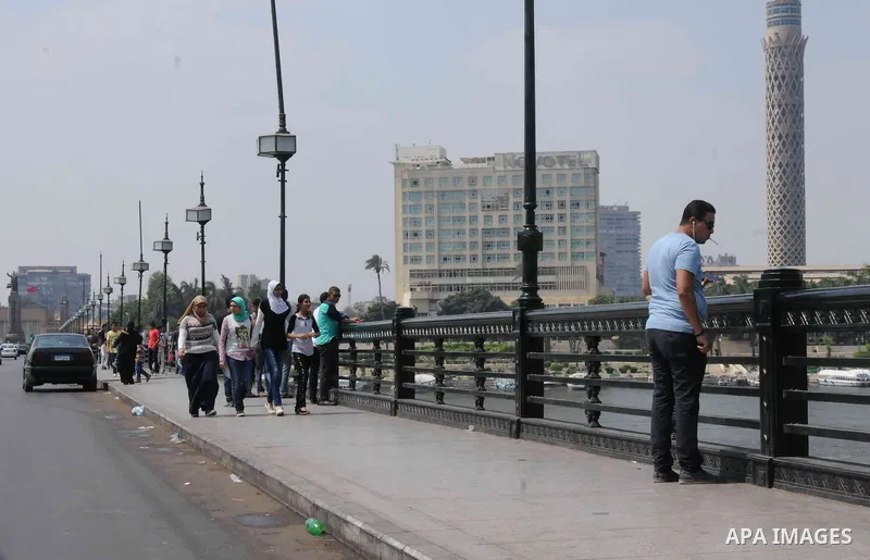 Egyptian enjoy the second day of Eid al-Adha or the feast of sacrifice, in cairo, on Sep. 13, 2016. Muslims across the world are celebrating the annual festival of Eid al-Adha, or the Festival of Sacrifice, which marks t...