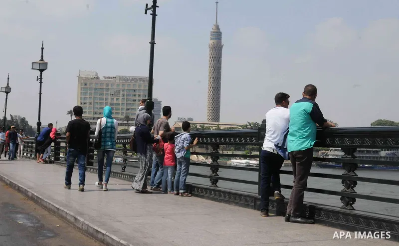 Egyptian enjoy the second day of Eid al-Adha or the feast of sacrifice, in cairo, on Sep. 13, 2016. Muslims across the world are celebrating the annual festival of Eid al-Adha, or the Festival of Sacrifice, which marks t...