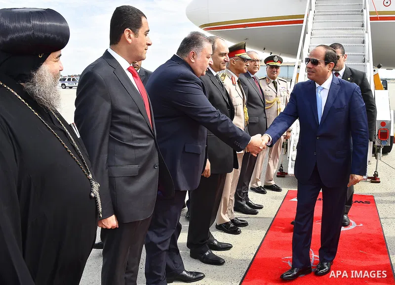 Egyptian President Abdel Fattah al-Sisi arrives to JFK Airport in New York to attend the United Nations General Assembly September 18, 2016. Photo by Egyptian President Office