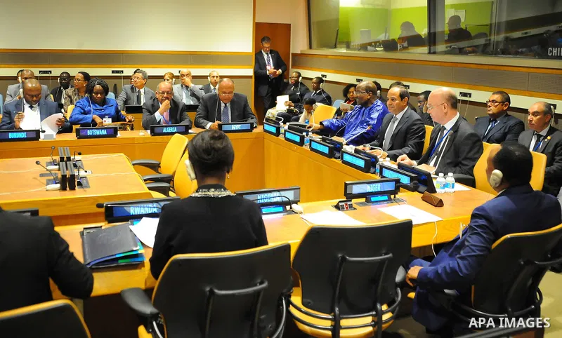 Egyptian President Abdel Fattah al-Sisi chairs African Union (AU) Peace and Security Council, in New York City, U.S. September 20, 2016. Photo by Egyptian President Office