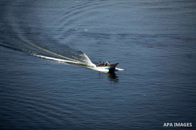 Boats are seen anchored at the Gaza seaport, on October 4, 2016. The Israeli navy has been preparing to face the Women’s Boats heading to break the ten-year-old siege on the Gaza Strip. The boats, which are part of the F...