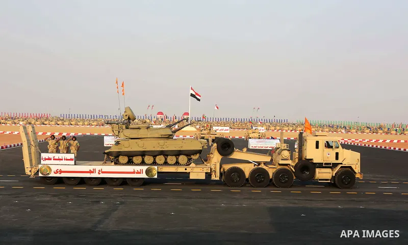 President of Egypt Abdel Fattah el-Sisi and President of Sudan Omar al-Bashir take part in the celebrations staged within 43rd anniversary of the 1973 victory over Israel in Cairo, Egypt on October 5, 2016 Photo by Egypt...