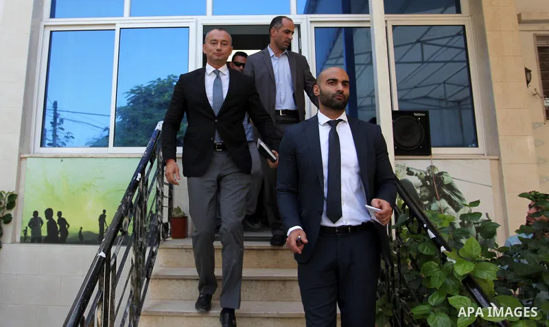 Nikolay Mladenov, United Nations Special Coordinator for the Middle East Peace Process, attends a press conference, in Gaza city on October 13, 2016. Photo by Ashraf Amra