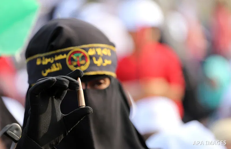 Palestinians attend a rally marking the 29th anniversary of the foundation of the Islamic Jihad movement in Gaza City October 21, 2016. Photo by Mohammed Asad