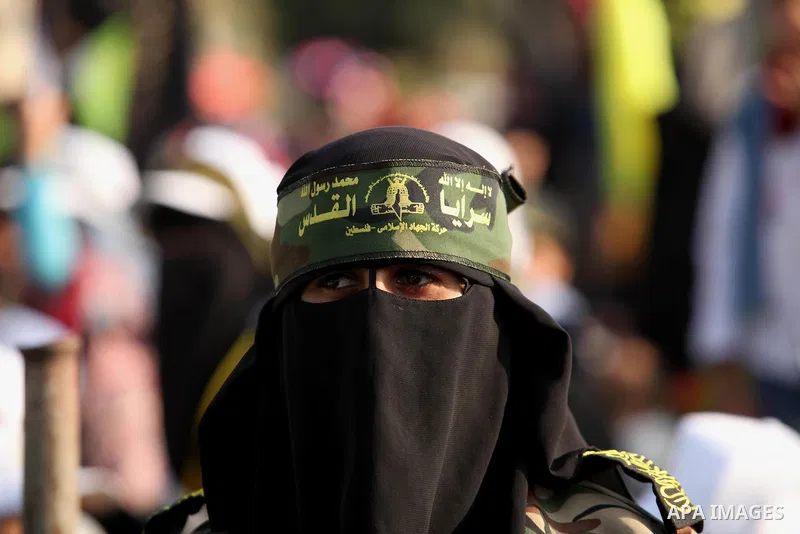 Palestinians attend a rally marking the 29th anniversary of the foundation of the Islamic Jihad movement in Gaza City October 21, 2016. Photo by Ashraf Amra