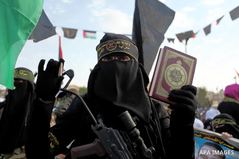 Palestinians attend a rally marking the 29th anniversary of the foundation of the Islamic Jihad movement in Gaza City October 21, 2016. Photo by Ashraf Amra